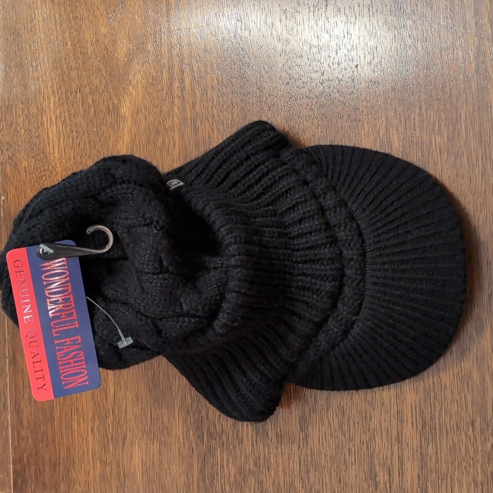 Black Knit Women's Hat